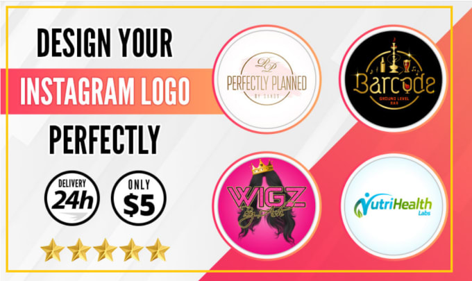 Design a custom instagram logo luxury in 24h by Diane_morga | Fiverr