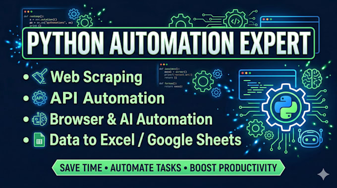 do python ai automation, python bots, automation scripts