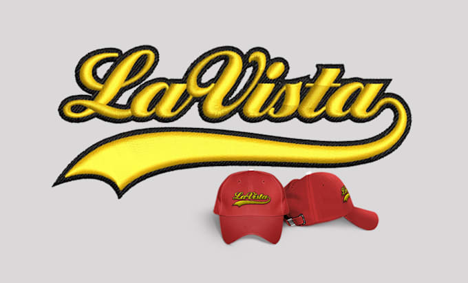 do embroidery digitize logo into dst, pes file in 1 hour