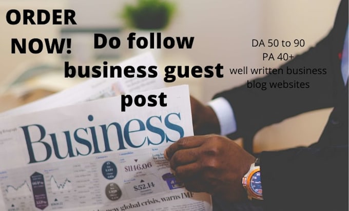 provide a high da business guest post  with do follow backlink