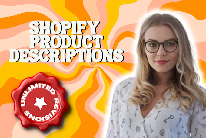 write product descriptions for your shopify site