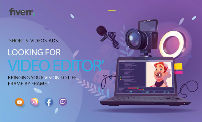 provide youtube video editing, hire a professional video editor