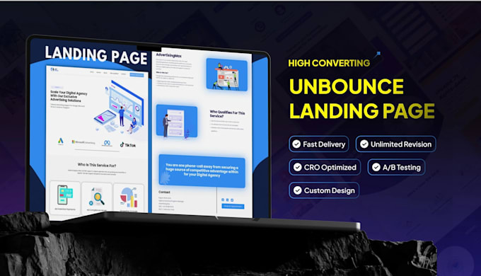skyrocket your conversion with unbounce landing page