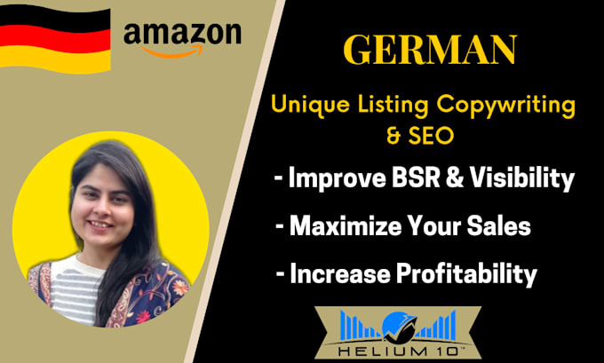 write german amazon listing and SEO product description and listing optimization
