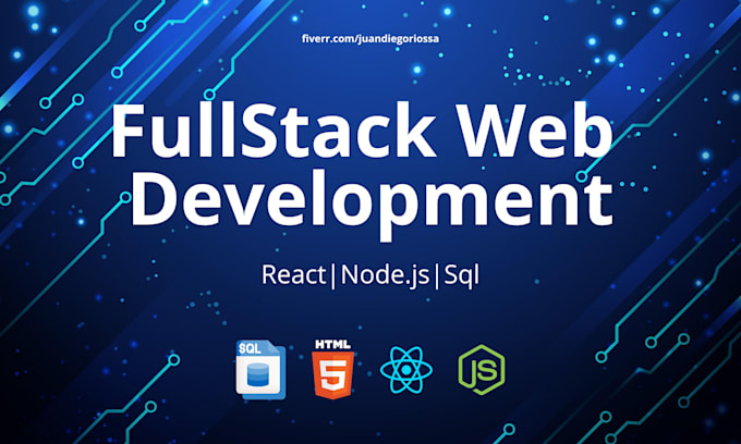 build custom react web app with node js API full stack development