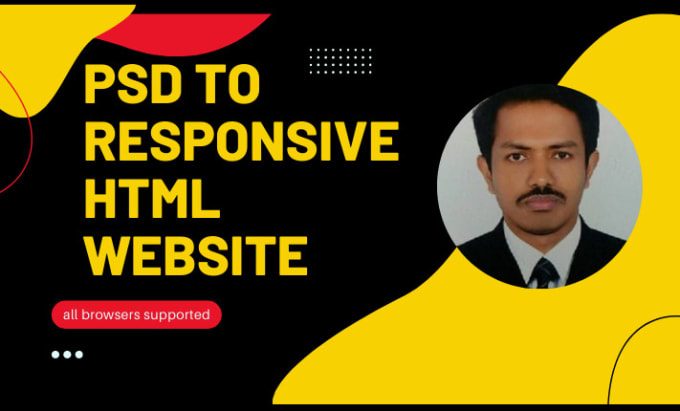 Convert psd to html css bootstrap react javascript website by Md ...