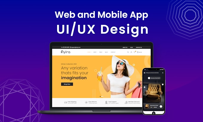 Create mobile app ui ux, web ui ux design in figma by Uiuxdesign30 | Fiverr
