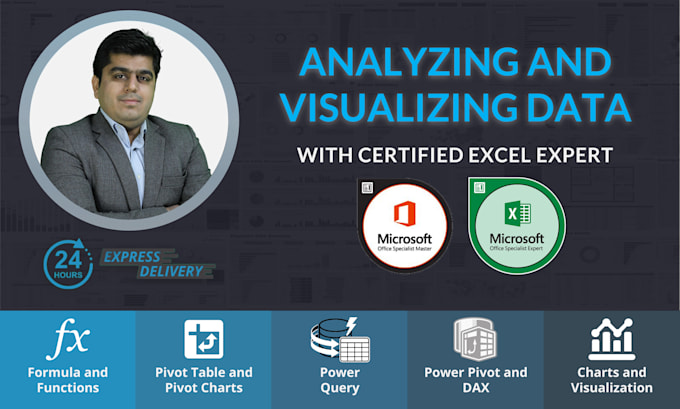 Create dashboards using excel power query, power pivot, pivot tables ...