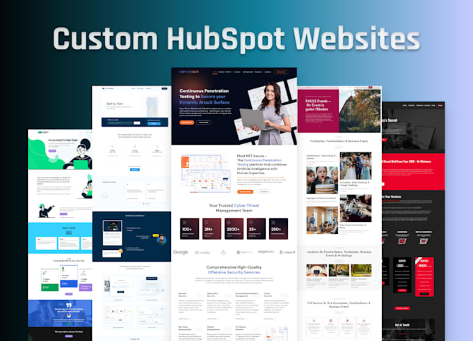 develop custom hubspot websites, blogs, and hubspot landing pages