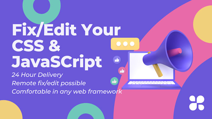 Edit and fix your web page css or javascript by Soheljoe | Fiverr