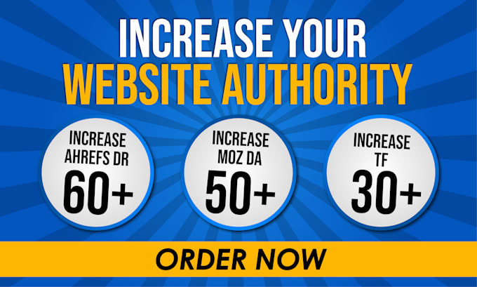 increase domain rating DR 50 , increase tf 30 increase da 50