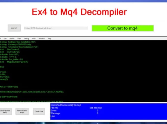 decompiler ex4 to mq4 4.0 509 zip