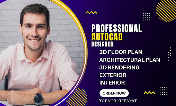 draw 2d house plan, floor plan and architectural drawing in autocad