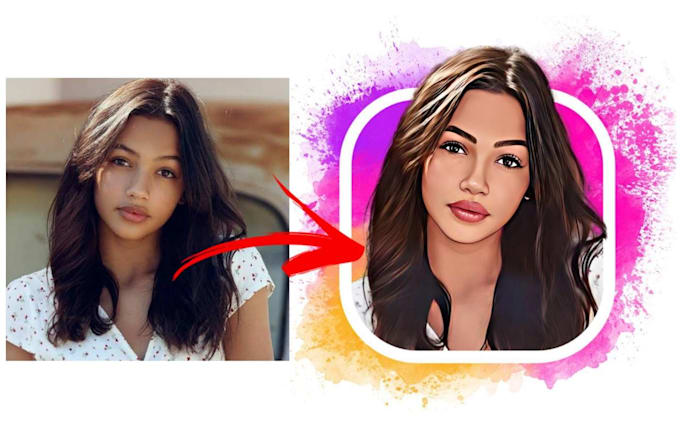 draw avatar cartoon for your profile