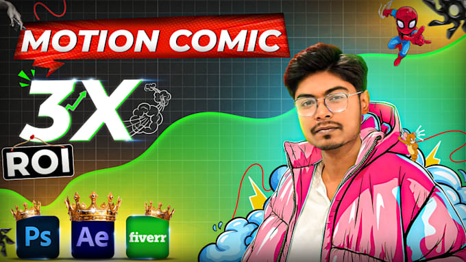 make smooth motion animations for comics, manga, and manhwa
