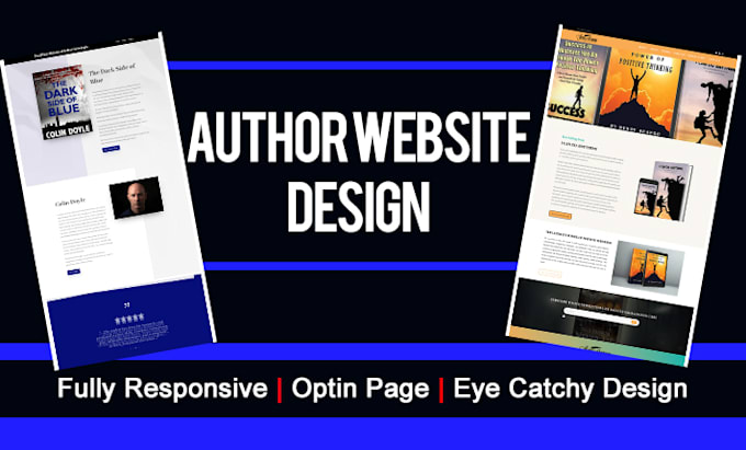 design author website, book author website, ebook website, ebook landing page