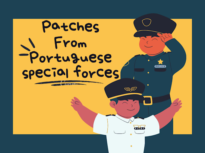 send police and military patches of the best forces in portugal