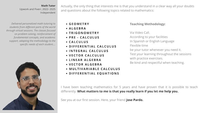 be your online math teacher