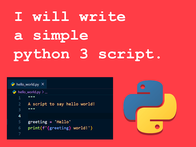 Write python scripts for you by Nesisamurai | Fiverr