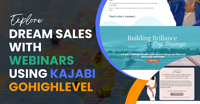 setup funnels, website, courses as your clickfunnels kajabi, gohighlevel expert
