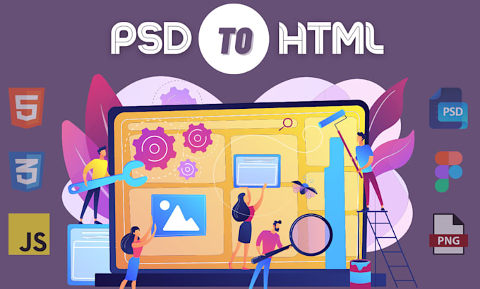 Develop your website from your design using html, css, js by Biihas ...