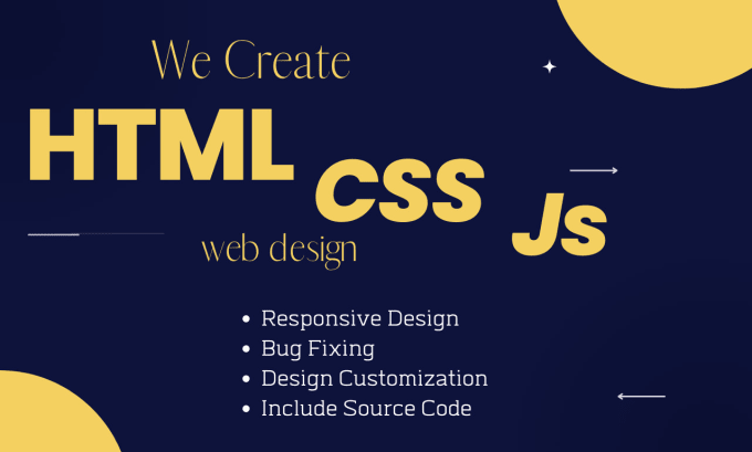 Create responsive website design with html css and js by Jaliya98 | Fiverr