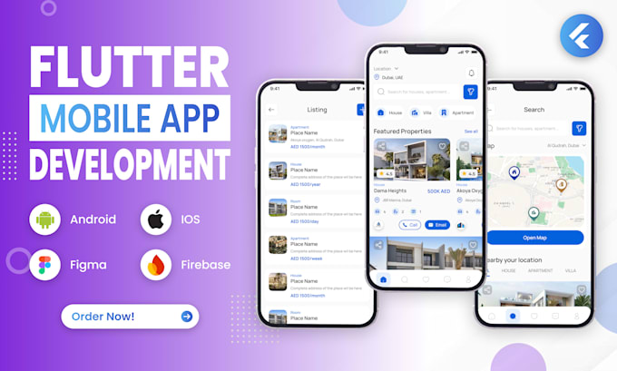 build professional flutter app development, android and ios app development