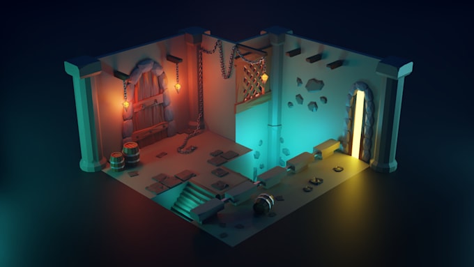 create any 3d models for games