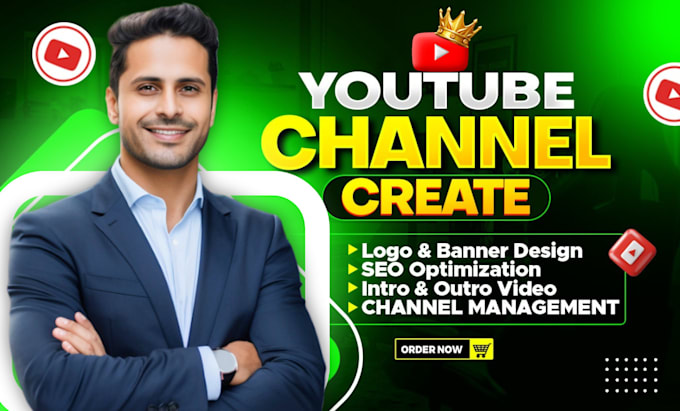 create and set up professional branding youtube channel and video SEO