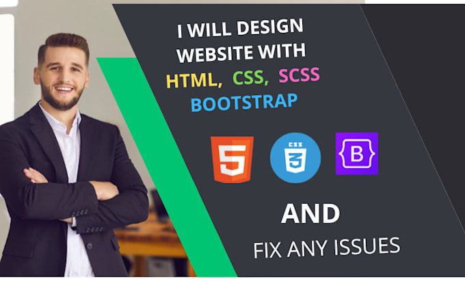 Design website with html, css scss, and bootstrap by Shahin2089 | Fiverr