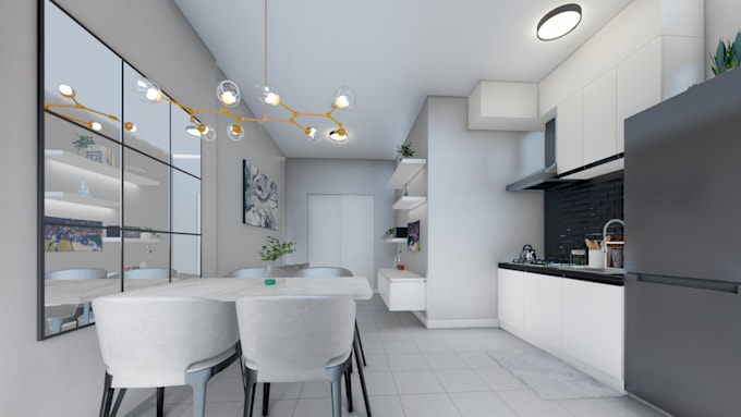 do 3d visualization render and 3d modeling