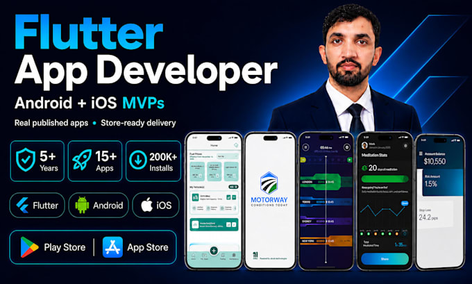 build a flutter mvp mobile app for android and ios