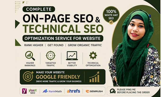 do complete on page SEO and technical optimization service for wordpress website
