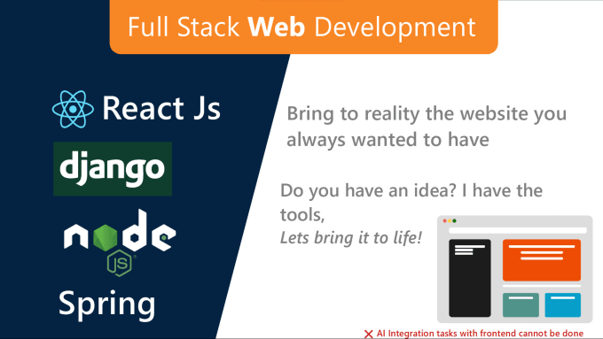 Create a website using react js, django, spring, nodejs by Aditya_rr ...