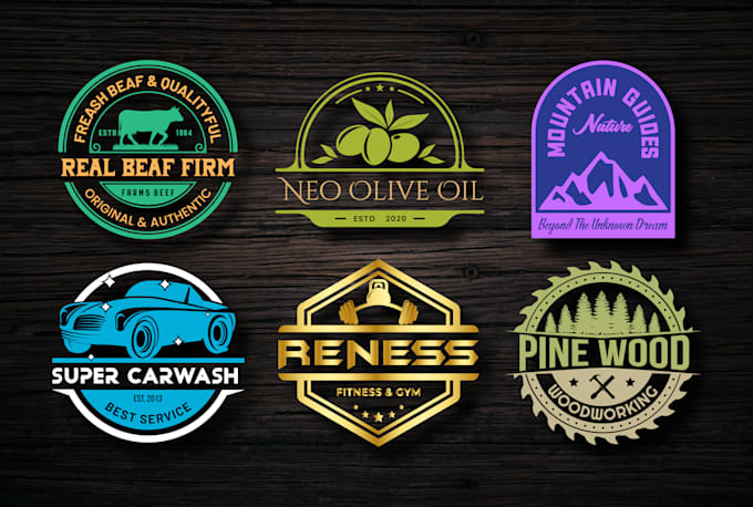 do a luxury vintage outdoor retro minimalist badge or sticker logo design