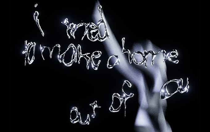 create an emotional chrometype art of your desired text