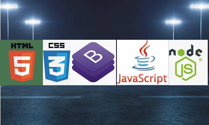 Create a responsive website in html css javascript reactjs node js ui ...