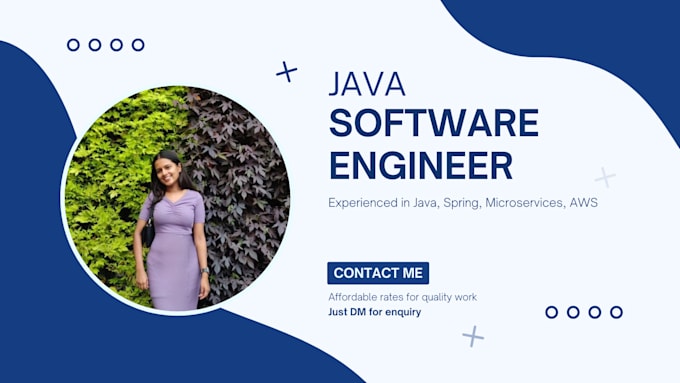 be your backend java spring boot developer