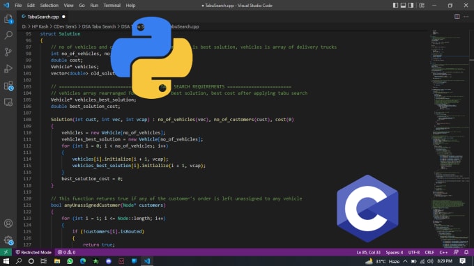 Do c, cpp, java, csharp and python projects by Niazikashif | Fiverr