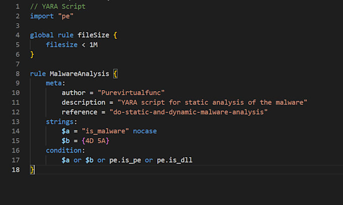 Do static and dynamic malware analysis by Purevirtualfunc | Fiverr
