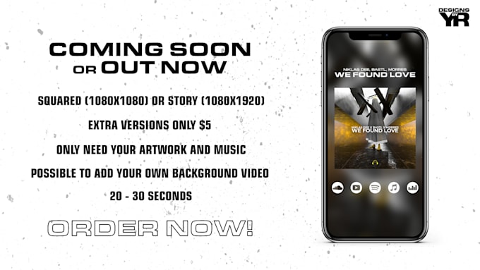 make a release video or teaser, coming soon or out now