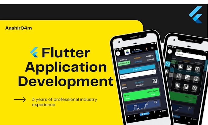 Be your flutterflow, android and ios mobile app developer by Aashir04 ...