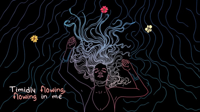 create genuine hand drawn lyric video