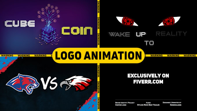 create a unique custom logo animation and 2d youtube intro
