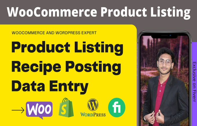 do woocommerce products upload and wordpress data entry
