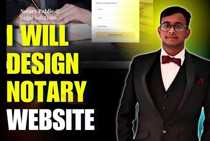 create notary website, notary landing page, signature website