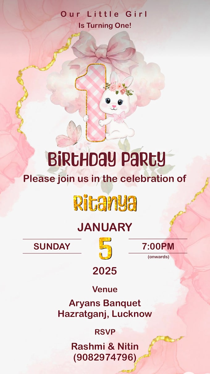 make a digital party invitation for you