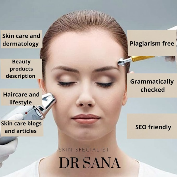 write SEO articles on skincare, dermatology and cosmetics