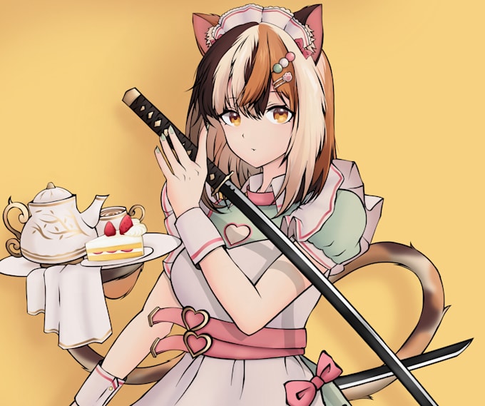 draw anime style illustration