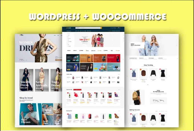 build woocommerce store and design modern wordpress website